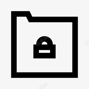 安全文件夹锁保护图标图标
