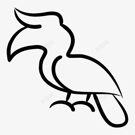 巨嘴鸟动物鸟图标svg_新图网 https://ixintu.com 动物 巨嘴鸟 鸟