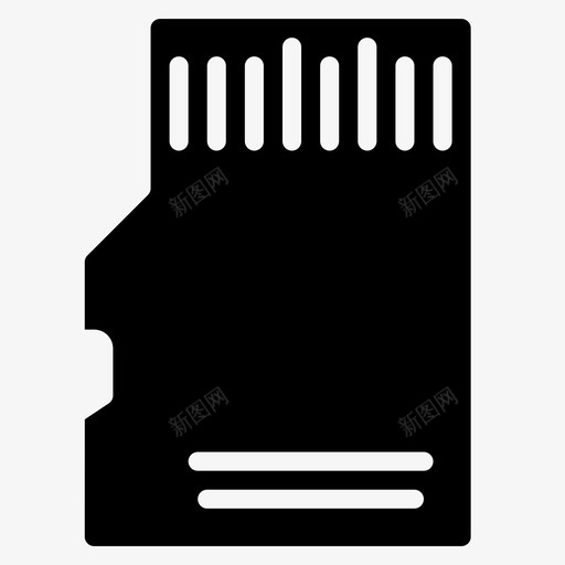 microsd卡小工具存储器图标svg_新图网 https://ixintu.com microsd卡 存储器 小工具 技术 电气设备
