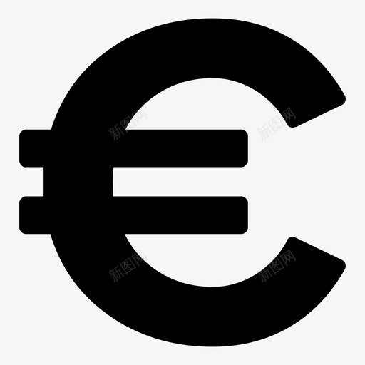 欧元货币基本面图标2svg_新图网 https://ixintu.com 基本面图标2 欧元 货币