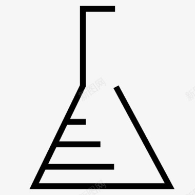 锥形烧瓶化学设备图标图标