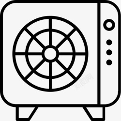 凉爽气候空调气候凉爽图标高清图片
