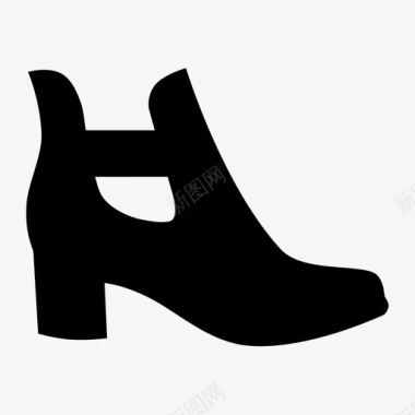 鞋子靴子鞋跟图标图标