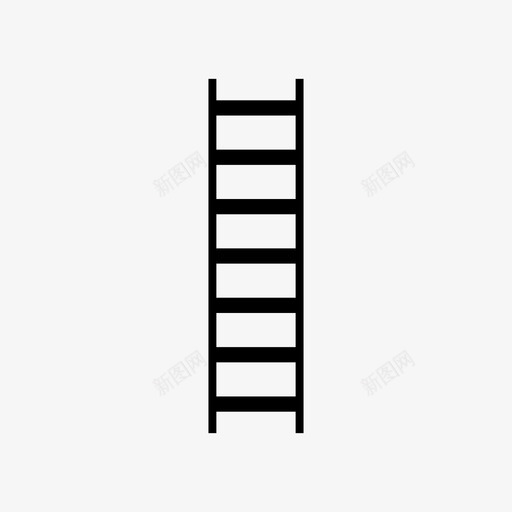 梯子建筑设备图标svg_新图网 https://ixintu.com 工具 建筑 成功 梯子 设备
