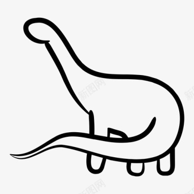 雷龙动物恐龙图标图标