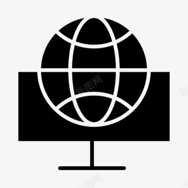 互联网浏览全球互联网可用性图标图标