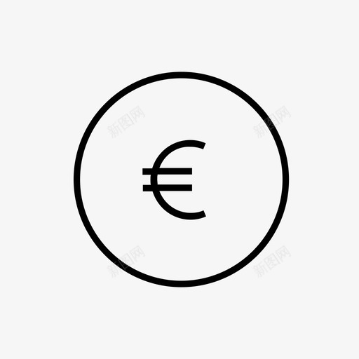 欧元按钮货币价格图标svg_新图网 https://ixintu.com 价格 欧元按钮 电子商务touchready图标 货币