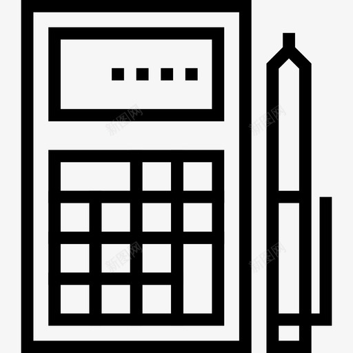 预算会计计算器图标svg_新图网 https://ixintu.com 会计 公司业务 报告 税务 计算器 财务 预算