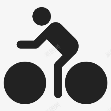 自行车活动爱好图标图标