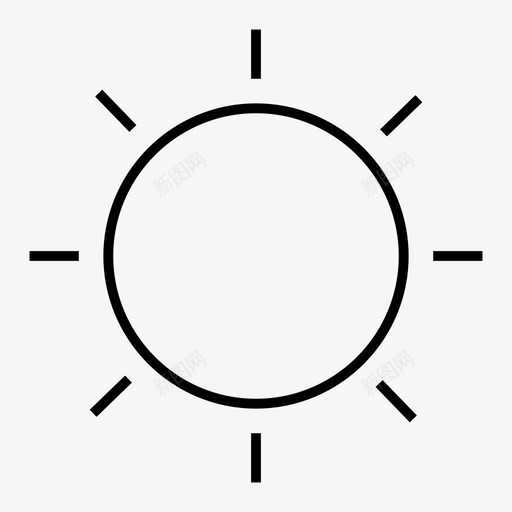 阳光科学的细线图标svg_新图网 https://ixintu.com 科学的细线 阳光