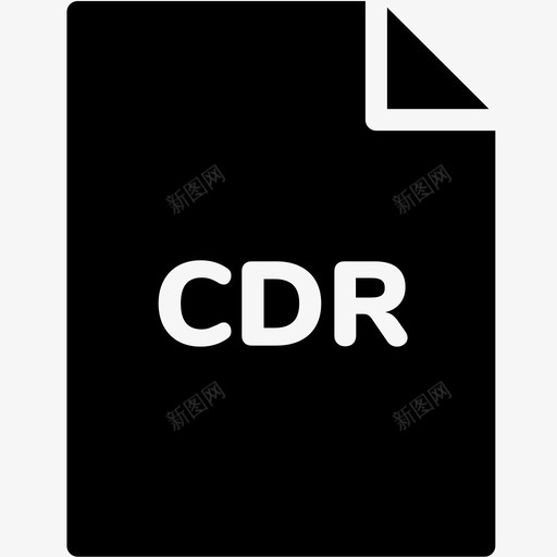 cdr文件扩展名格式图标svg_新图网 https://ixintu.com cdr文件 扩展名 文件格式vol4glyph 格式 类型