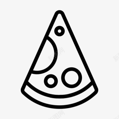 披萨快餐意大利香肠图标图标