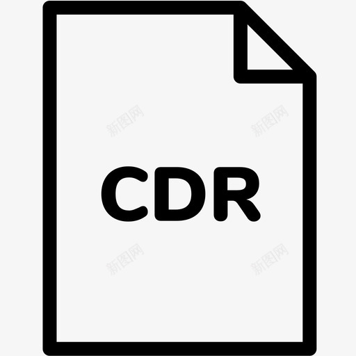 cdr文件扩展名格式图标svg_新图网 https://ixintu.com cdr文件 扩展名 文件格式vol4行 格式 类型