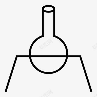 佛罗伦萨烧瓶实验实验室图标图标