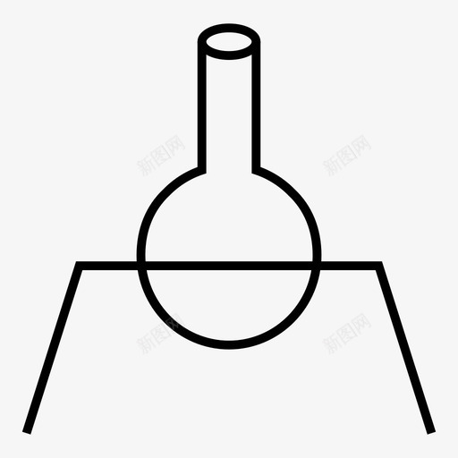 佛罗伦萨烧瓶实验实验室图标svg_新图网 https://ixintu.com 佛罗伦萨烧瓶 实验 实验室 科学细线