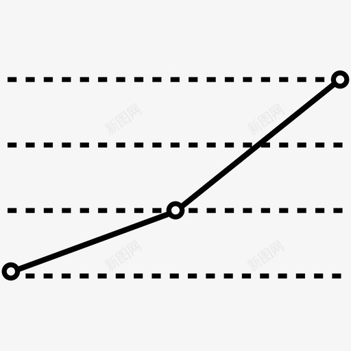 折线图图表增长图标svg_新图网 https://ixintu.com 信息图形 图表 增长 折线图