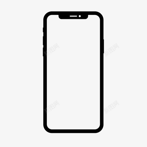 iphonex苹果智能手机图标svg_新图网 https://ixintu.com iphonex 智能手机 苹果