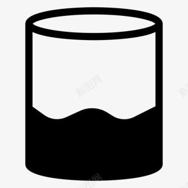 烧杯商业罐子图标图标