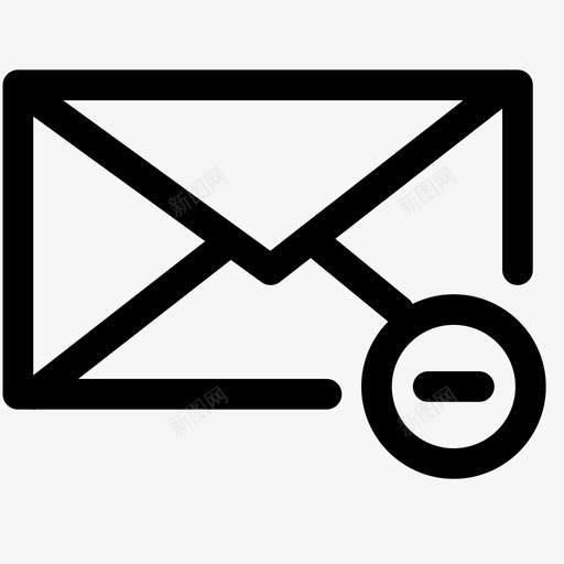 邮件块删除电子邮件图标svg_新图网 https://ixintu.com 信封 删除 电子邮件 电子邮件2 邮件块