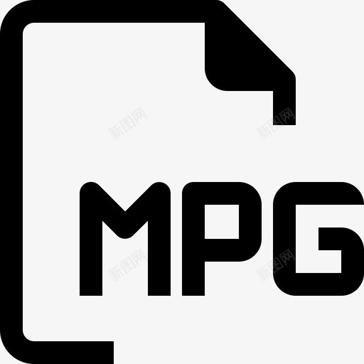 文件类型文档mpg图标svg_新图网 https://ixintu.com mpg 文件和文件类型最小图标 文件类型 文档 纸张