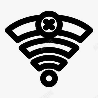 wifi离线交叉错误图标图标