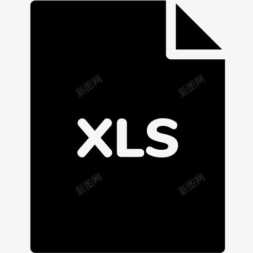 xls文件扩展名格式图标svg_新图网 https://ixintu.com xls文件 扩展名 文件格式vol4glyph 格式 类型