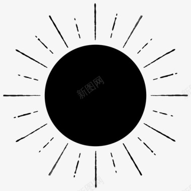 太阳光自然图标图标