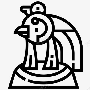 埃及神鹰象征图标图标