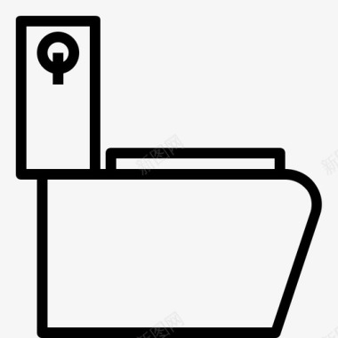 抽水马桶浴室插头图标图标
