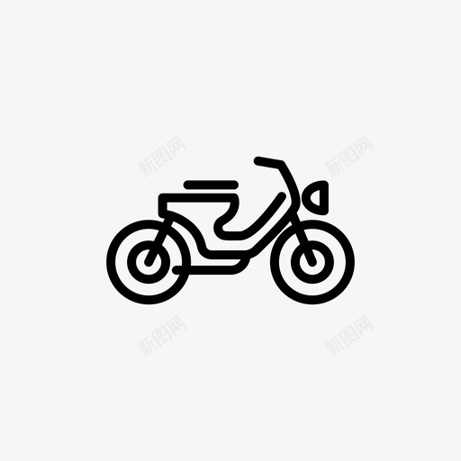 小熊自行车摩托车复古图标svg_新图网 https://ixintu.com 咖啡赛车 复古 小熊自行车 摩托车