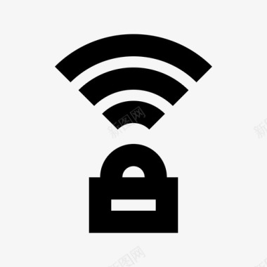 受保护的wifi保护安全图标图标