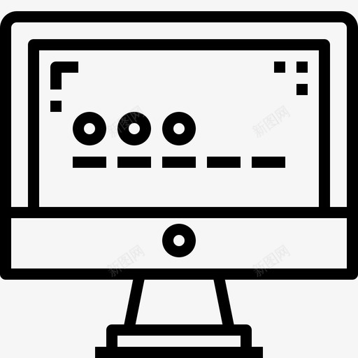 登录和密码计算机保护图标svg_新图网 https://ixintu.com 保护 安全 安全概念图标 登录和密码 计算机