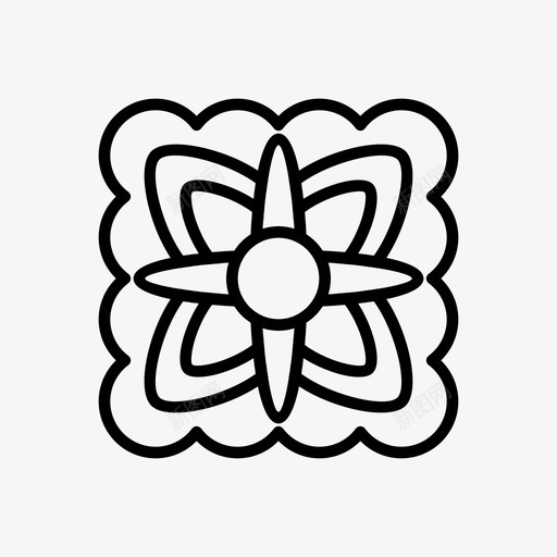 月饼节日鲜花图标svg_新图网 https://ixintu.com 中秋 中秋节 月饼 节日 装饰品 鲜花