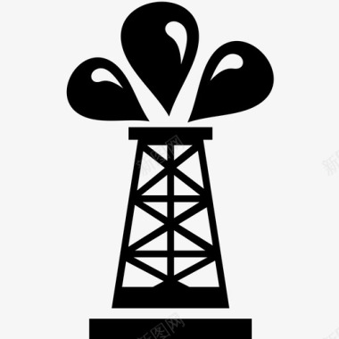 石油生产石油图标图标
