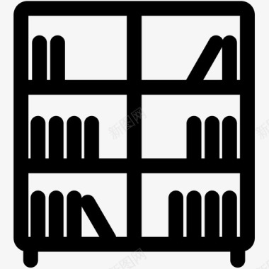 书架书籍家具衣柜图标图标