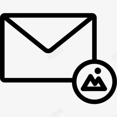 图像电子邮件信封信件图标图标