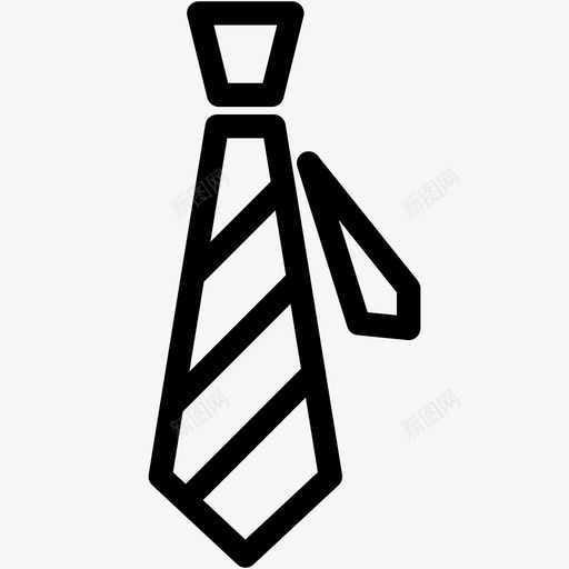 领带商人职业图标svg_新图网 https://ixintu.com 商人 时髦 职业 衬衫 领带