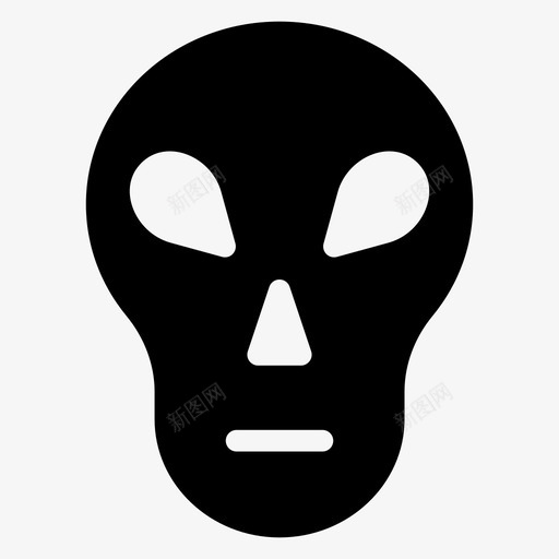 外星人化身商业图标svg_新图网 https://ixintu.com 化身 商业 外星人 科学符号图标 脸 面具