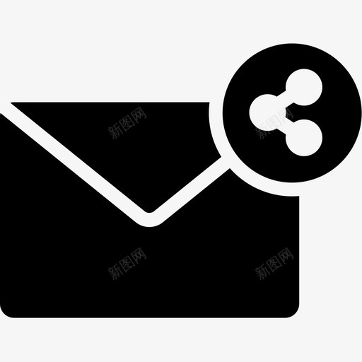 共享电子邮件信封信件图标svg_新图网 https://ixintu.com 信件 信封 共享电子邮件 电子邮件卷4字形 邮箱