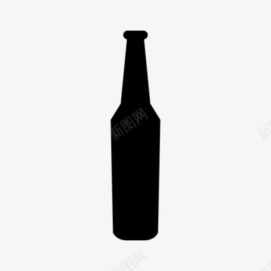 啤酒瓶酒精饮料图标图标