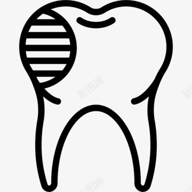 蛀牙牙齿磨牙图标图标