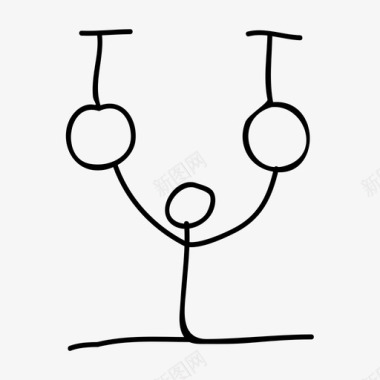 体操运动员艺术吊环图标图标