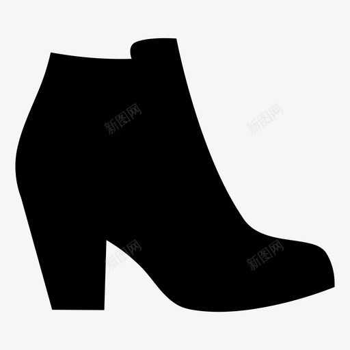鞋子靴子鞋跟图标svg_新图网 https://ixintu.com 靴子 鞋子 鞋跟