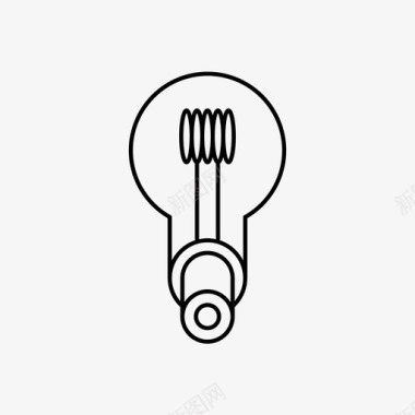 时髦的灯泡手电筒好主意图标图标