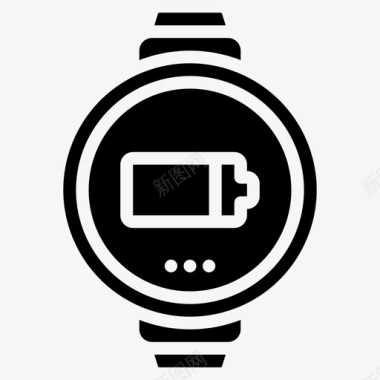 智能手表电池充电图标图标