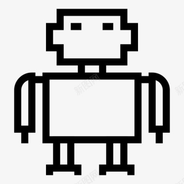 机器人人工商业图标图标
