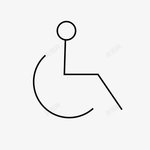 无障碍人轮椅图标svg_新图网 https://ixintu.com 人 无障碍 轮椅