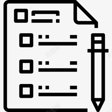 文档项目符号列表教育图标图标