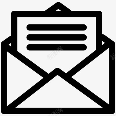 邮件照片联系人电子邮件图标图标