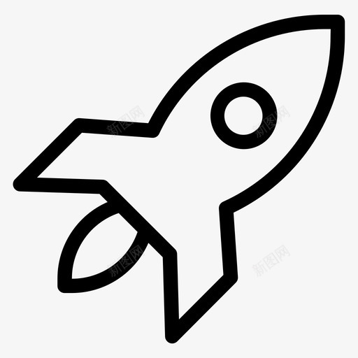 火箭创意发射图标svg_新图网 https://ixintu.com 创意 发射 启动 火箭